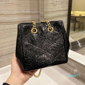 Classic Mini Bucket Bags Oil Wax Leather Calfskin Crack Soft Gold Meatal Hardware Cross Body Shoulder France Lady Luxury Outdoor