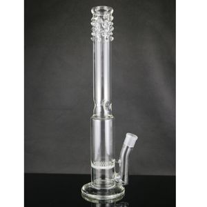 Hookahs Glass Water Bong Honeycomb Straight Dips Mouth Bongs Ice-Catches Pipe 18.8mm Bowl 17.5 