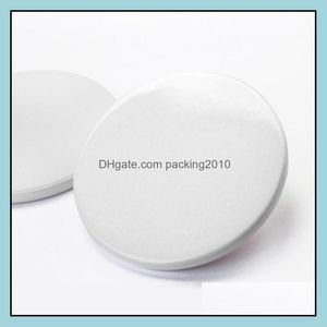 Sublimation Ceramic Coaster Round Quadratmatte f￼r Tumbler 9cm 9,5 cm leer wei￟ unter sublimierte Untersetzer DIY Thermaltransferbecher K￼che aus