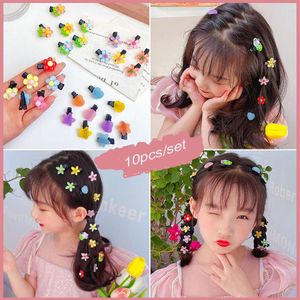 Hair Accessories Mini Acrylic Flower Star Heart Clips Hairgrip Hairpins Girls Cute Small Kids Baby Pins Headwear222m