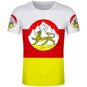 North Ossetia Alan Of Republic Custom Name Number T Shirt Russian Federation University Flag Russia T-shirt Alania Aran Clothing 220702