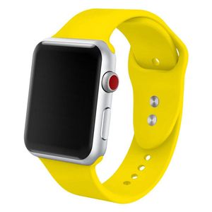 Silikonbänder für Apple Watch Band 44 mm 40 mm 38 mm 42 mm Gummigürtel Smartwatch Armband iWatch 3 4 5 SE 6 2021 rosa rot lila Armband