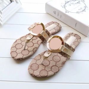 Beach slippers Classic Flat heel Summer Designer Shoes Fashion flops leather lady Slides women shoes Hotel Bath Ladies sexy Sandals