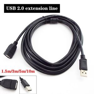 Outros acessórios de iluminação 1,5m 3m 5m 10m USB 2.0 Extensão Dados do cabo masculino para fêmea Super Speed ​​Extender Fio para laptop PC teclado