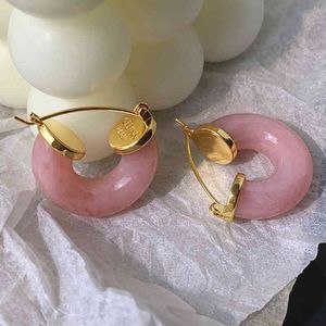 Celi Designer oorbellen Cherry Blossom Roze oorbellen Dames high end zoete Europese en Amerikaanse stijl sieraden mode hiphopaccessoires