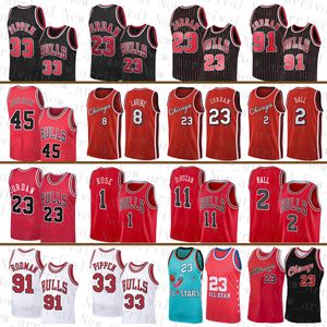 Wholesale dennis rodman bulls jersey for sale - Group buy Chicago Bulls Men Michael Lonzo Ball Demar DeRozan Derrick Rose Basketball Jersey Zach LaVine Scottie Pippen Dennis Rodman