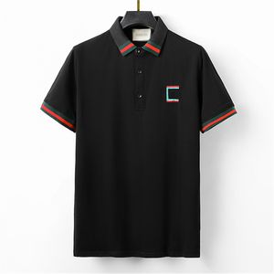 Lüks Erkek Kadınlar T-Shirts Polo Gömlek Yüksek Kaliteli Nakış Klasik Kıdemli Kıdemli Homme Kısa Kollu Erkek Pamuk Konforlu Trend @43