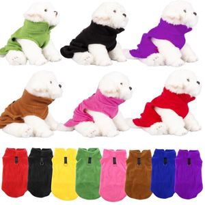 Dog Apparel XS-XL Fashion Pet Clothes Fleece Vest Cat Clothing Soft Puppy With Pull Ring For Small Medium Dogs 1.5-10KGDog