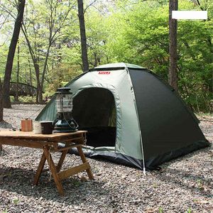 1-2/3-4 person utomhus camping ultralätt tält bärbara snabba automatiska öppningsstrand tält solskydd för vandring resande H220419