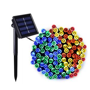 Solar Lamps LED String Lights LEDs Outdoor Fairy Holiday Christmas Party Garlands Solar Lawn Garden Lights Waterproof