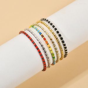 Braccialetti di fascino carino colorato per perle fatte con catena allungata fai -da -te gioielli per braccialetti per donne da uomo doni amici femlecharm inte22