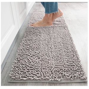 Microfiber Chenille Bath Mat Water Absorb Anti Slip Bathroom Rug Carpet for Living Room Floor Kids Tapete De Banheiro Y200527