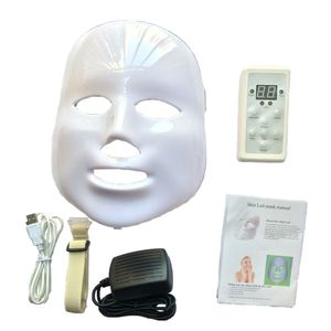 Färgglada PDT LED fotonljusterapi Face Skincare Beauty Mask Anpassa återanvändbar ansikts trådlös N Beauty Facemask Shield för personlig hudvård hemma