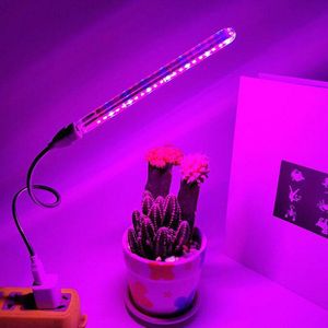 Grow Lights 21 LED PLANT LIGHT 5V USBミニフラワー成長デスクレッドブルーDC屋内植物ランプ鉢植えの多肉植物タンクC1