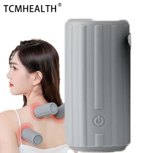 4 in1 Gua Sha Micro-current Massager Pot Rechargable Household EMS Current Pulse Beat Scraping Acupuncture TES Massager