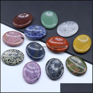 Stone Loose Beads Jewelry Natural Worry Crystal Jade Face Scra Board Tiger Mouth Masr Oval Thumb Print Finger P Dhfwc