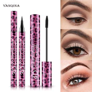 2019 New YANQINA Eyeliner 4D Combination Makeup Set Ultimate Black Long Lasting Liquid Eye Liner Pencil Waterproof Cosmetic Kits J317W on Sale