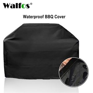 WALFOS Waterproof Grill Cover BBQ Outdoor Rainproof Dustproof Heavy Duty for Gas Charcoal Electric 220531