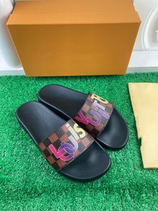 Luxur Sandal Designer Slides Leather Sandals Summer Flat Shoes Fashion Beach Women Slippers Letter Drag Slides 0625