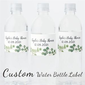 24pcs personalizados personalizados bebidas de bebida de cerveja adesivos usados ​​para banho de casamento Baptismo aniversário de aniversário 220613