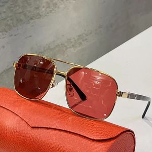 Aviator solglasögon för man poloriserade solglasögon UV400 Antireflection Missfärgning guld Metallbåge Polarize Resin Linser Lyxiga högkvalitativa födelsedagspresenter