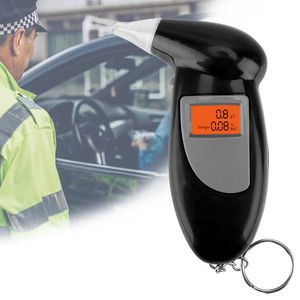 Misuratore di concentrazione Rilevatore di alcol digitale Polizia Alcotest Display retroilluminato Etilometro Tester dell'alito alcolico portatile