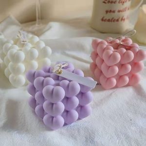 Miłość Magiczna Ball Silikonowa Świeca Formy DIY Serce Piramida Honeycomb Dokonywanie Mydło Czekoladowe Żywicy Prezenty Craft Home Decor W220411