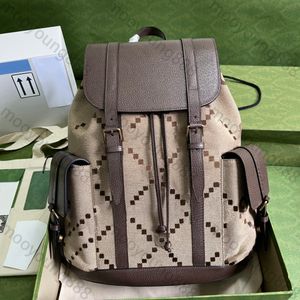 Luxus-Designer-Rucksack von höchster Qualität, 34 cm, großer Rucksack, braune Echtleder-Klappe, Aria-Reisetaschen, klassischer Riemen, doppelte Umhängetasche, Clutch-Handtasche mit Staubbeutel