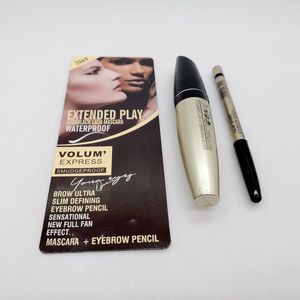 同様のアイテム2 in 1マスカラと眉毛の鉛筆falsh lash effedt拡張プレイギガブラック防水ネット13.1ml 0.8g