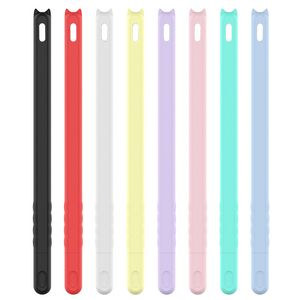 Casos de lápis de silicone macio para Apple Pencil 1 2 iPad CARAÇÃO CARATURA CAPA DE CAPA DE PROTEÇÃO CAP ANTI-LOL