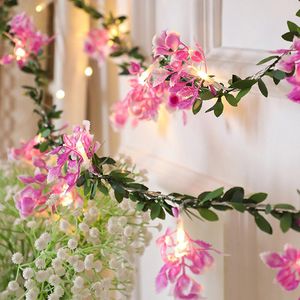 Strings LED Floral Butterfly Flower String Light Powered by Battery Wedding Rose Garland/ Year/Birthday Room Decor.Girls Fairy LightLED Stri