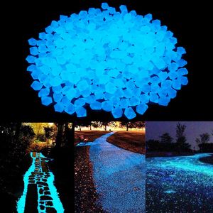 Ornaments & Figurines 300pcs 14mm Luminous Stone Home Garden/Aquarium Decor