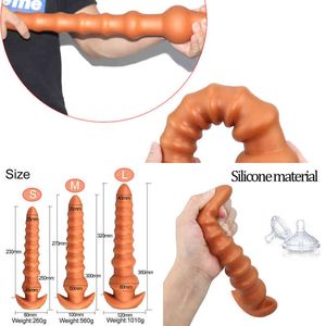 NXY anal Toys Big Beads Butt Plug Intime For Adults Falluses Sex Toy Silicone Large Buttplug Expander SexoShop 220506