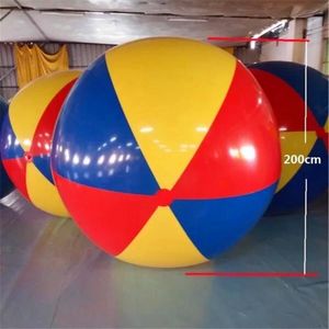Wholesale inflatable summer toys for sale - Group buy 2m Super big giant inflatable beach ball beach play sport summer toy children game party ball outdoor fun balloon262Z