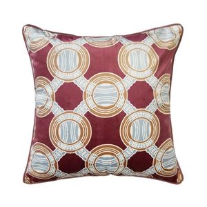 Cushion/Decorative Pillow Fashion Modern Circle Digital Print Polyester Soft Velvet Home Sofa Chair Designer Cushion Cover Decorative Case 4