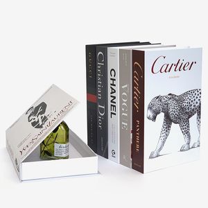 Luxury Simulation Fake Books For Decor Openable Storage Box Modern Simple Coffee Table Villa le Home Bedroom Room Props 220618