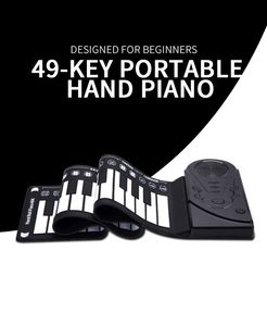 49 Ключ Portale Childer Ручная рулона пианино электронная клавиатура USB MIDI Piano