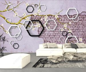 3D壁紙壁画リビングルーム寝室の背景写真壁の壁紙3Dおよび5D退院壁画モダンミニマリストの幾何学