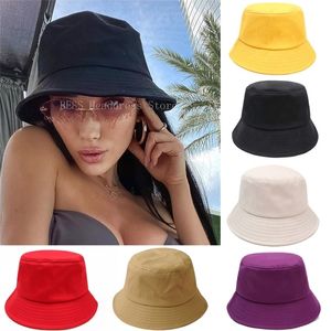 Czapki Black White Bucket Hat Kobiet słoneczne dla dzieci Hip Hop Outdoor Caps Men Beach Sun Protect Fishing Unisex Bonnet