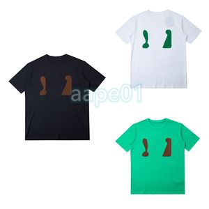 Summer Mens Classic T Shirts Designer Flocking Digital Printing Tops Womens Short Sleeve Tees Asian Size S-XL