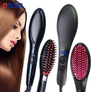 Pro Ceramic Straightening Irons Electric Hair Straightener Brush Styling Hair Straightener Comb Hair Care Massager Simply Fast 220623
