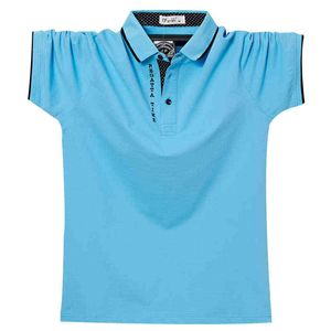 Yaz erkekleri polo gömlek erkek klasik katı polo gömlek pamuk gömlek büyük boyutlu gündelik moda erkekler artı 6xl 5xl xxxxl y220531