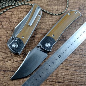 D2 Saten Blade Twosun Katlanır Bıçak Titanyum Kolu Seramik Rulman Yıkayıcı Flipper Hızlı Açık Açık Kamp Avcılık Cebi TS301