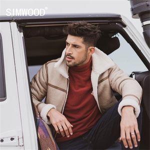 Winter Berber Fleece Coats Men Shearling Jacket Warm Parkas Suede High Quality Plus size Coats SI98077 201201