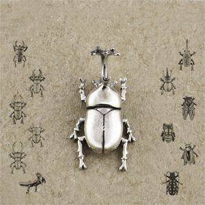 Japońskie mężczyźni Kobiety stadnina retro 925 Sterling Silver Small Insect Kolczyki Osobowość Nisza