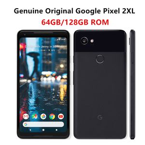 Originale Google Pixel 2xl 2 XL Smartphone Snapdragon 835 Octa Core 4GB 64 GB 128 GB Impronta 4G 4G LTE UNCLOCED PELLE PELLE 10PCS