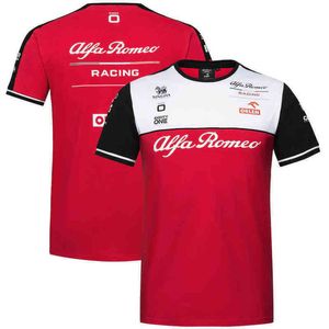 Formel One Racing Alfa Romeo T Shirt F1 Team Orlen 2022 Team T-shirt Summer utomhus Bekväm snabb torr kortärmad herrkvinnor Sports topp GXON