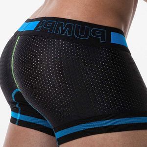 Baumwolle Solide Sexy Mann Unterwäsche Boxershorts Schnell Trocknende Mode Herren Boxershorts Unterwäsche Boxer Transparente Unterhose 220505