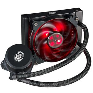 Fãs Coolings Cooler Master B120I CPU Líquido Refrigeração líquida 120mm Água LED Red Fan silencioso Fan para Intel 2011-V3 2011 1366 1151 1150 1156 1155FANS