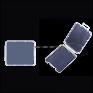 Shatter Container Box Protection Case Memory Cards Boxes Tool Plastic Transparent Storage Easy To Carry Wholea49237A Drop Delivery 2021 Othe